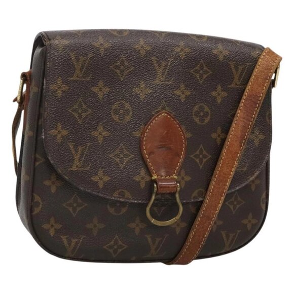 LOUIS VUITTON Monogram Saint Cloud GM Shoulder Bag M51242 LV Auth 123475 - Picture 1 of 16